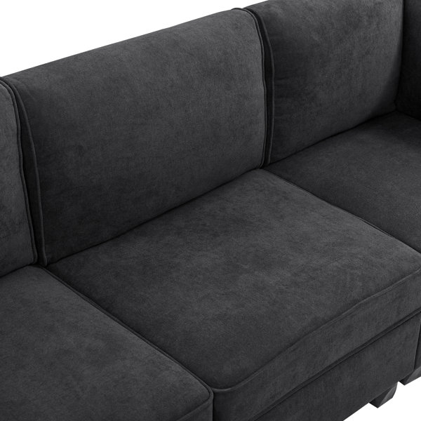 Mercury Row® Roeder 6 Piece Upholstered Sectional & Reviews Wayfair